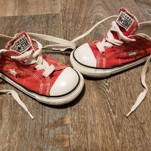 Red Converse One Stars